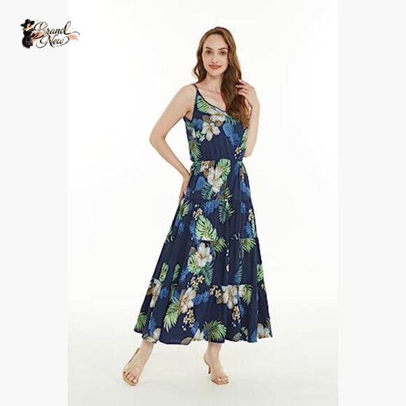 Tiered Maxi Dress with Adjustable Spaghetti Straps - Picture 5 of 7